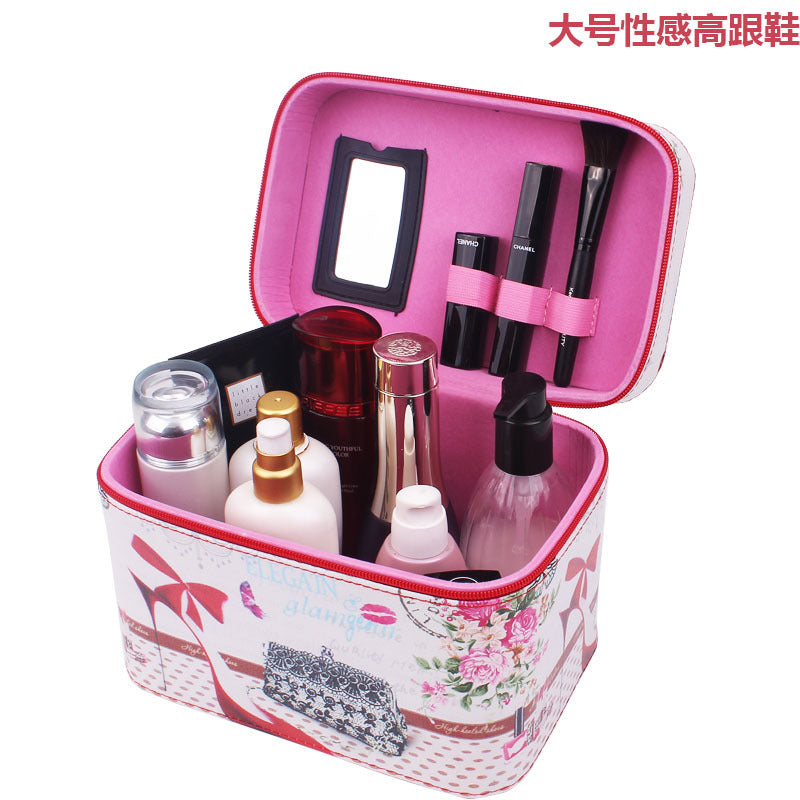 Manufacturer Korean lovable hand-held cosmetic bag waterproof travel package make-up toolbox Manufacturer Korean lovable hand-held cosmetic bag waterproof travel package make-up toolbox